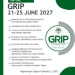 GRIP 2027 Course Announcement