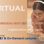 Registration is OPEN for the National Genealogical Society’s Virtual 2021 Family History Conference